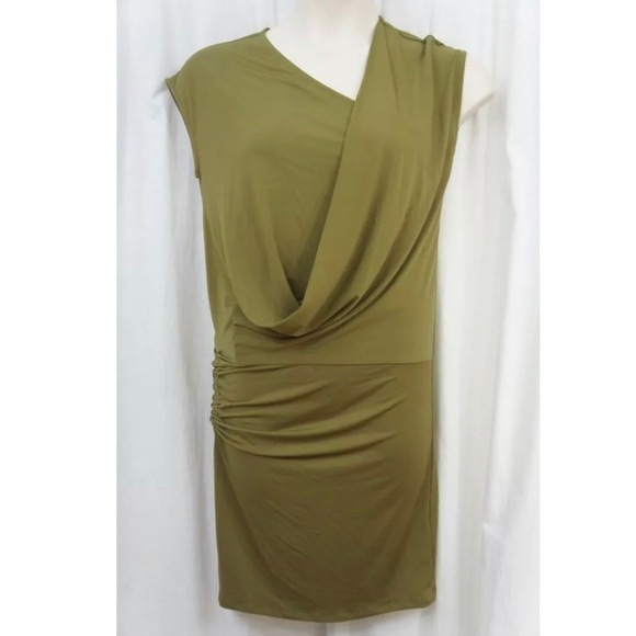[Bar III] Classic Olive Green Dress - Picture 1 of 6